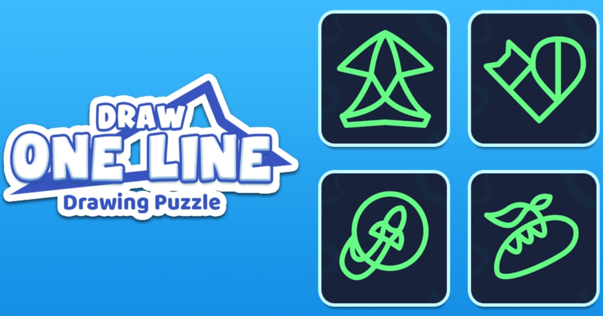 Draw One Line: Drawing Puzzle