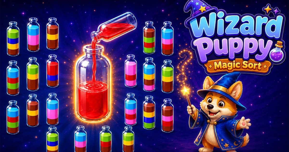 Wizard Puppy: Magic Sort
